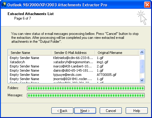 Outlook Attachments Extractor Pro Screenshot
